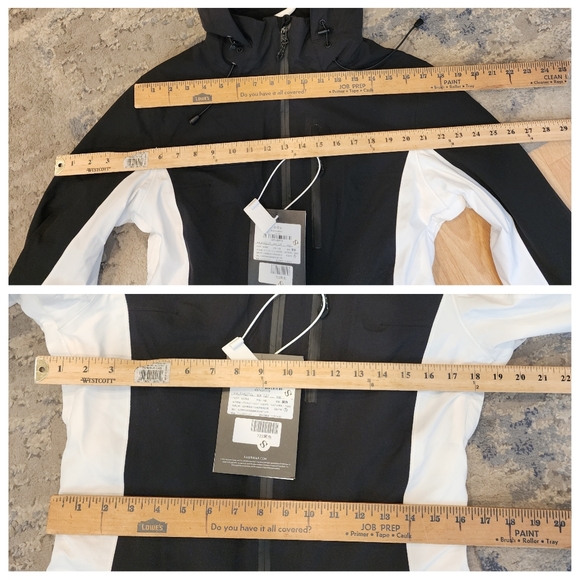 NWOT RAWRWAR One Piece snowsuit black white womens size small (no belt) - Picture 13 of 16